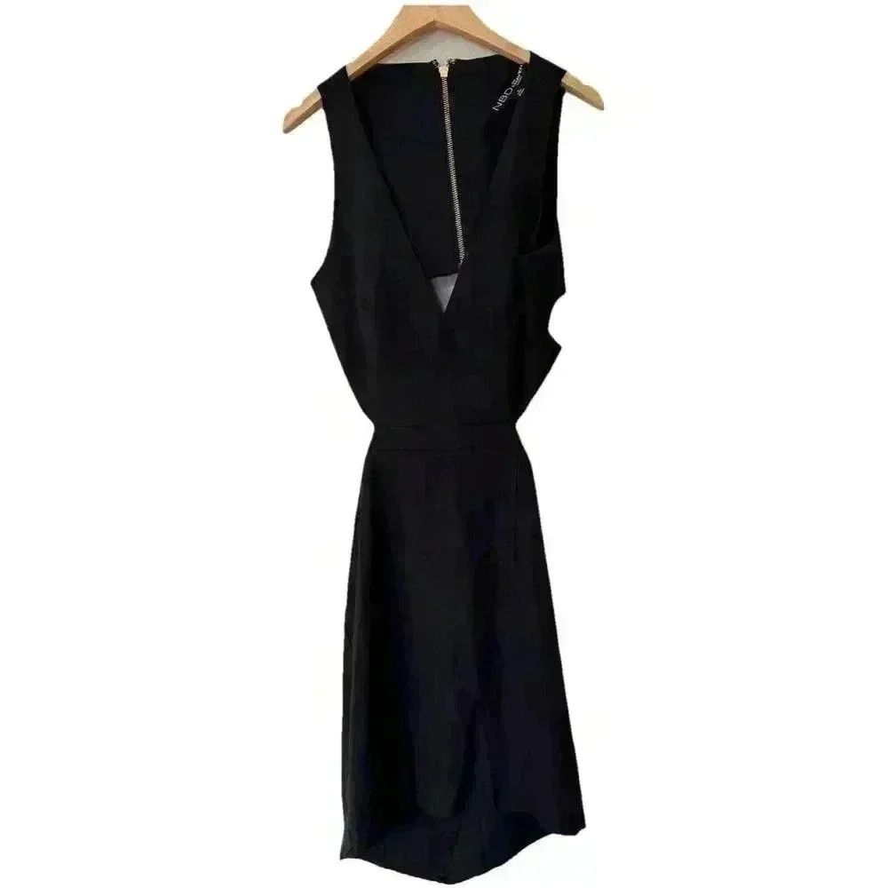 NBD x NAVEN TWINS Sweet Dreams Cut Out Mini Dress in Black Size Small
